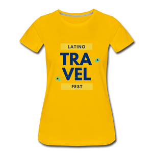 Latino Travel Fest Women’s Premium T-Shirt - sun yellow