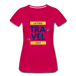 Latino Travel Fest Women’s Premium T-Shirt - dark pink