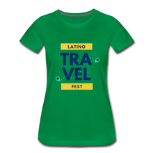 Load image into Gallery viewer, Latino Travel Fest Women’s Premium T-Shirt - kelly green
