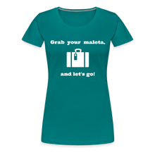 Load image into Gallery viewer, Grab Your Maleta Women’s Premium T-Shirt - teal
