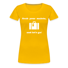 Load image into Gallery viewer, Grab Your Maleta Women’s Premium T-Shirt - sun yellow
