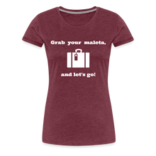 Load image into Gallery viewer, Grab Your Maleta Women’s Premium T-Shirt - heather burgundy
