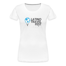 Load image into Gallery viewer, Latino Travel Fest Women’s Premium T-Shirt - white
