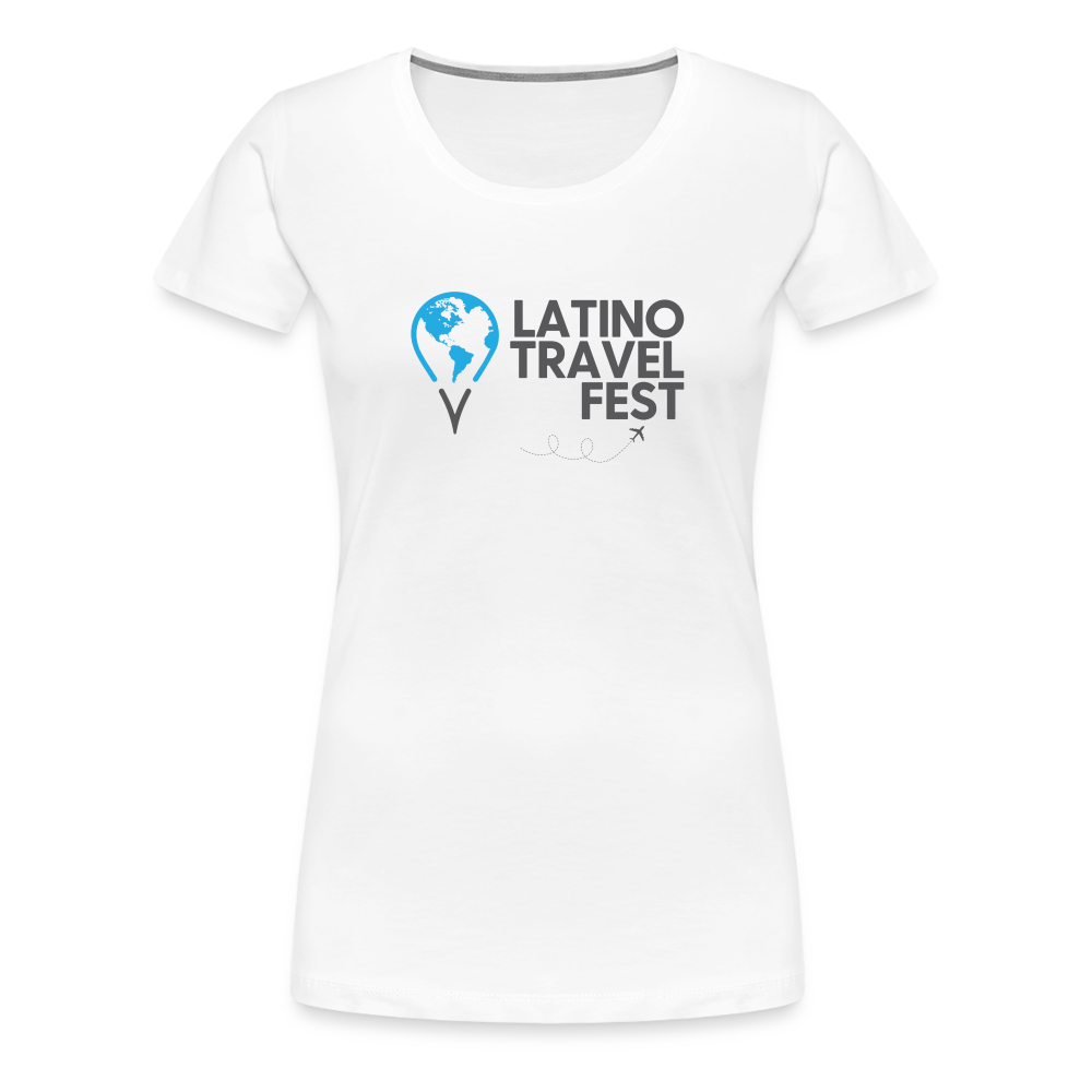 Latino Travel Fest Women’s Premium T-Shirt - white