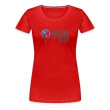 Load image into Gallery viewer, Latino Travel Fest Women’s Premium T-Shirt - red
