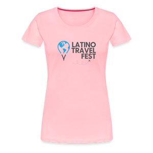 Latino Travel Fest Women’s Premium T-Shirt - pink