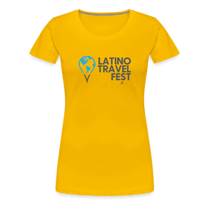 Latino Travel Fest Women’s Premium T-Shirt - sun yellow