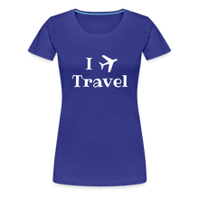 Load image into Gallery viewer, I Love Travel Women’s Premium T-Shirt - royal blue
