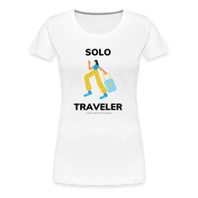 Load image into Gallery viewer, Solo Traveler Women’s Premium T-Shirt - white
