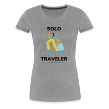 Load image into Gallery viewer, Solo Traveler Women’s Premium T-Shirt - heather gray
