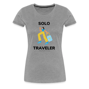 Solo Traveler Women’s Premium T-Shirt - heather gray