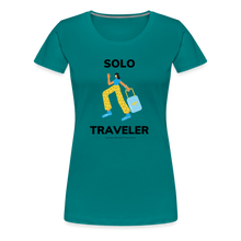 Load image into Gallery viewer, Solo Traveler Women’s Premium T-Shirt - teal
