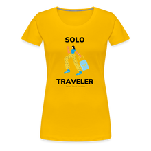 Load image into Gallery viewer, Solo Traveler Women’s Premium T-Shirt - sun yellow
