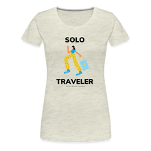 Load image into Gallery viewer, Solo Traveler Women’s Premium T-Shirt - heather oatmeal
