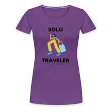 Load image into Gallery viewer, Solo Traveler Women’s Premium T-Shirt - purple
