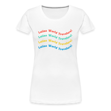 Load image into Gallery viewer, Latino World Travelers Wave Women’s Premium T-Shirt - white
