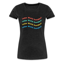 Load image into Gallery viewer, Latino World Travelers Wave Women’s Premium T-Shirt - charcoal grey
