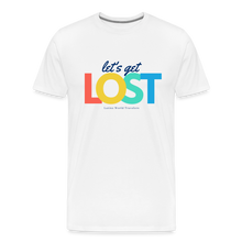 Load image into Gallery viewer, Let&#39;s Get Lost Men&#39;s Premium T-Shirt - white
