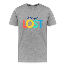 Load image into Gallery viewer, Let&#39;s Get Lost Men&#39;s Premium T-Shirt - heather gray
