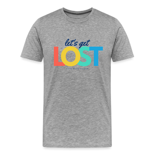 Let's Get Lost Men's Premium T-Shirt - heather gray