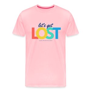 Let's Get Lost Men's Premium T-Shirt - pink