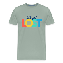 Load image into Gallery viewer, Let&#39;s Get Lost Men&#39;s Premium T-Shirt - steel green
