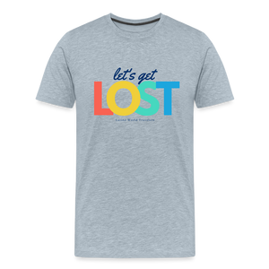 Let's Get Lost Men's Premium T-Shirt - heather ice blue