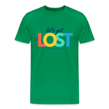 Load image into Gallery viewer, Let&#39;s Get Lost Men&#39;s Premium T-Shirt - kelly green
