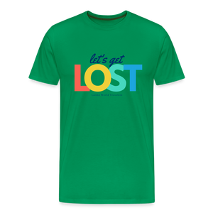 Let's Get Lost Men's Premium T-Shirt - kelly green