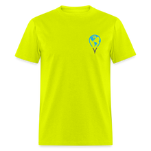 Load image into Gallery viewer, Latino Travel Fest (Icon in Front) Unisex Classic T-Shirt - safety green
