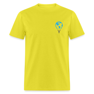 Latino Travel Fest (Icon in Front) Unisex Classic T-Shirt - yellow