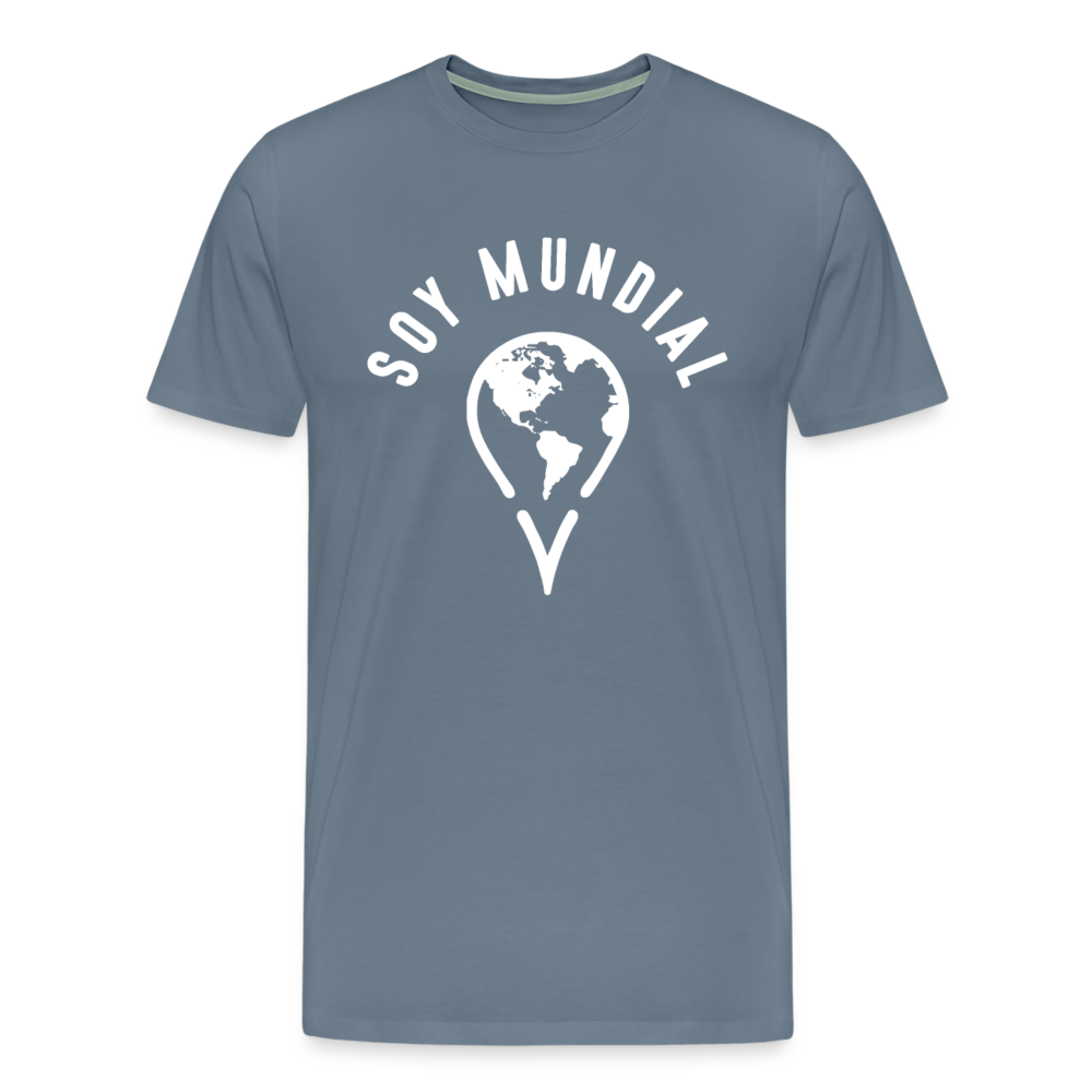 Soy Mundial Men's Premium T-Shirt - steel blue
