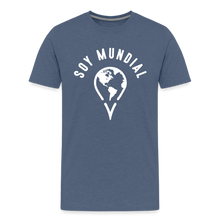 Load image into Gallery viewer, Soy Mundial Men&#39;s Premium T-Shirt - heather blue
