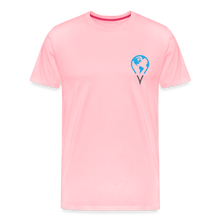 Load image into Gallery viewer, Latino Travel Fest (Icon in front) Men&#39;s Premium T-Shirt - pink
